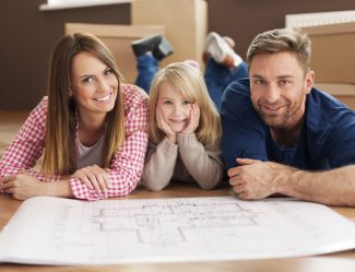 Happy Family Planning Their New Apartment